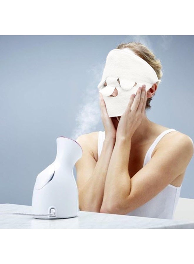 Facial Steamer Beauty Towel – White, Reusable | Hot and Cold Therapy for Moisturizing, Hydrating, and Skin Care at Home or Salon - Image 3