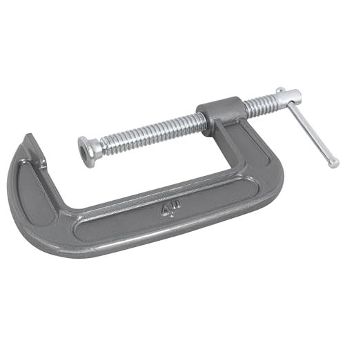 Performance Tool W207C Ductile Iron C-Clamp with Enamel Finish and Swivel Pad Head for Home, Shop, Auto and Office Jobs - Image 1