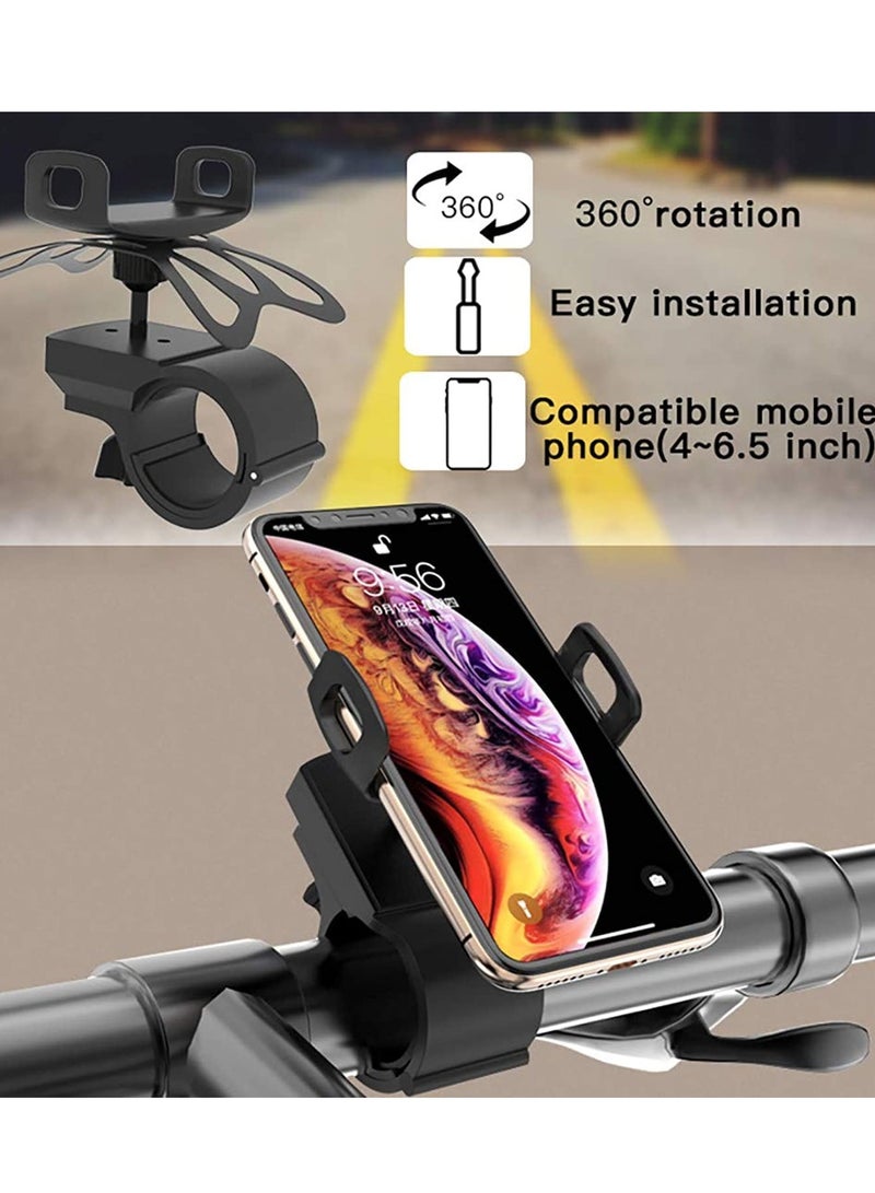 C42 Bike Bicycle Motorcycle Mobile Phone Holder Mount Universal 360 Degree Adjustable Rotation Compatible with iPhone 12 mini/12/12 pro, Samsung Galaxy S21/20 or Note Ultra, Huawei and more - Image 5