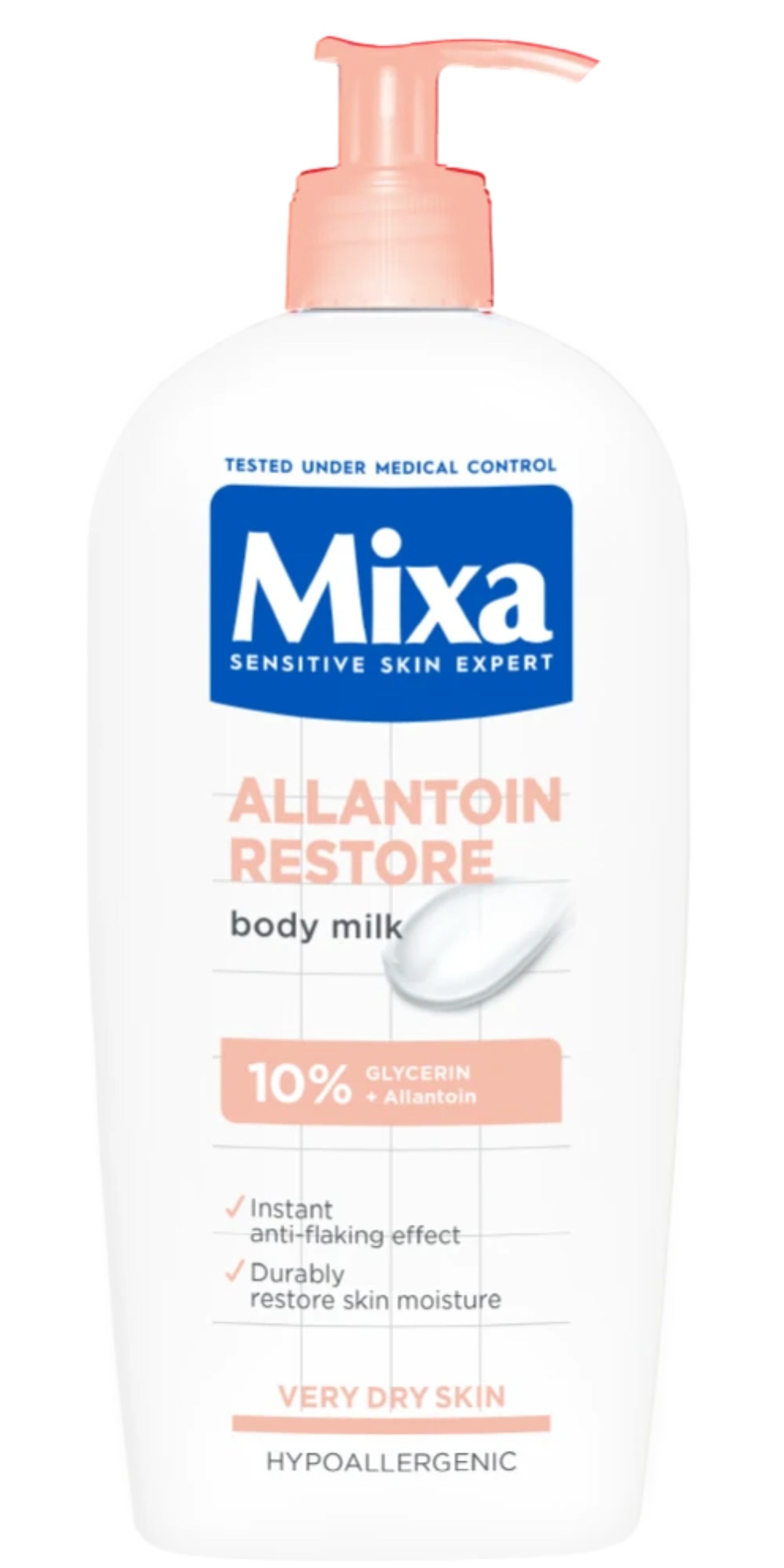 mixa Allantoin Restore Body Milk 10% Glycerin + Allantoin Very Dry Skin 400ML