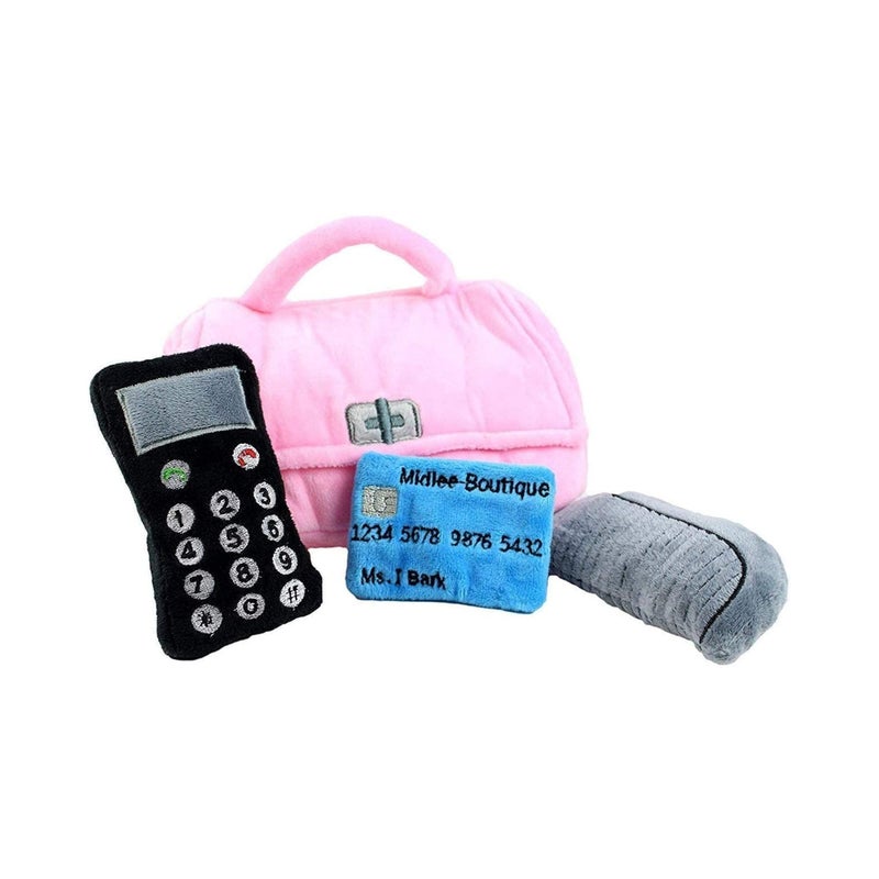 Midlee Plush Purse FindaToy Interactive Dog Toy 9 - Image 2