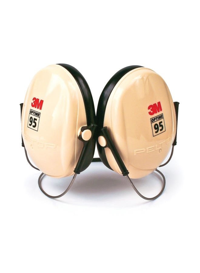 Peltor 3M Optime 95 Behind-the-Head Earmuff, Black, Behind the head
