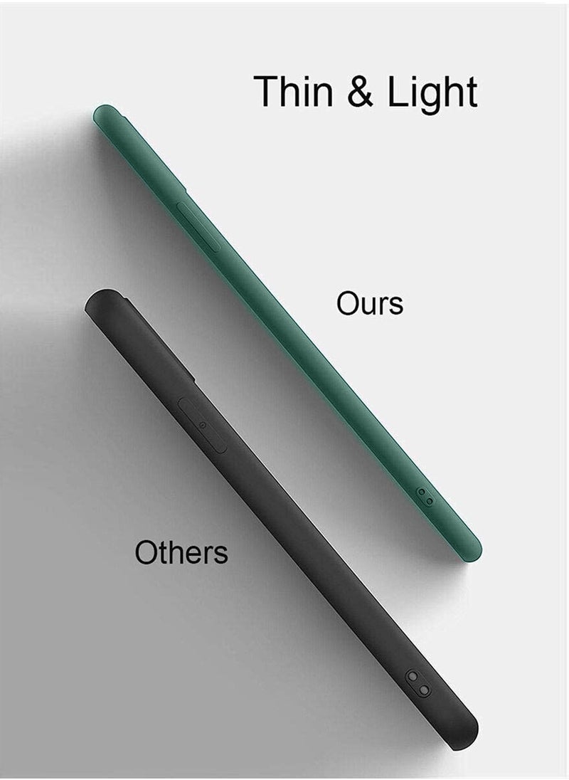 CHAPPELINE - Leather Silicone Soft Shockproof Premium Camera Protection Case Cover For Samsung Galaxy A05s Dark Green - Image 1