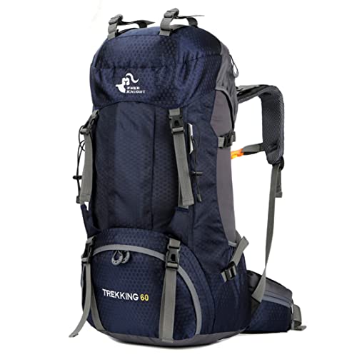 Bseash 60L Waterproof Hiking Camping Backpack with Rain Cover, Large Outdoor Sport Travel Daypack Rucksack for Climbing - Image 1