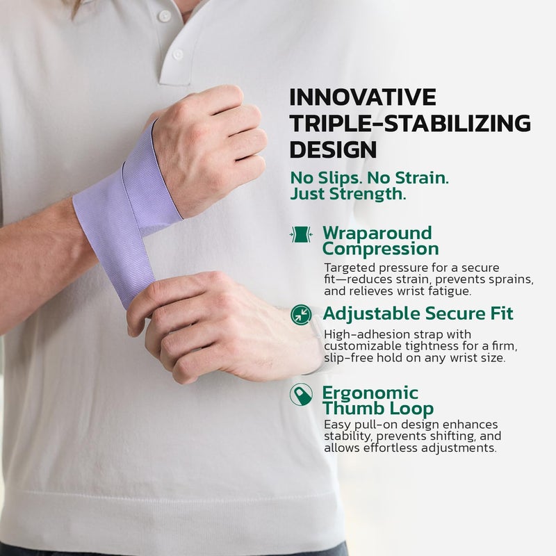 AOFIT Adjustable Wrist Brace for Pain Relief, Carpal Tunnel & Tendonitis Support â€“ Ergonomic Compression, Breathable & Anti-Slip Design, Fits Left & Right Hand, Ideal for Sports, Gaming & Office Use Green - Image 4