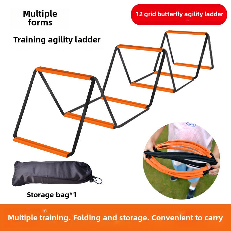 Generic Multi-Function Agility Ladder for Kids Sports Training 12-grid 4.8 m multifunctional agility ladder + storage bag