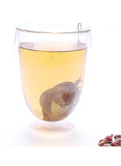 Spaceshoop Tea Infuser, Tea Ball with Chain, Tea Infuser, Tea Filter, Fine Mesh Tea Filter, Stainless Steel Tea Strainer for Loose Tea, Tea Infuser for Cup, Spice Strainer for Cooking with - Herb (1pc)  - Image 3