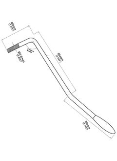 Generic Silver 6 MM Chrome Thread Tremolo Arm Electric Guitar Tremolo Arm Thread Metal Single Tremolo Arm Whammy Bar with Tip for Stratocaster Electric Guitar Tremolo System, Electric Guitar Parts  - Image 2