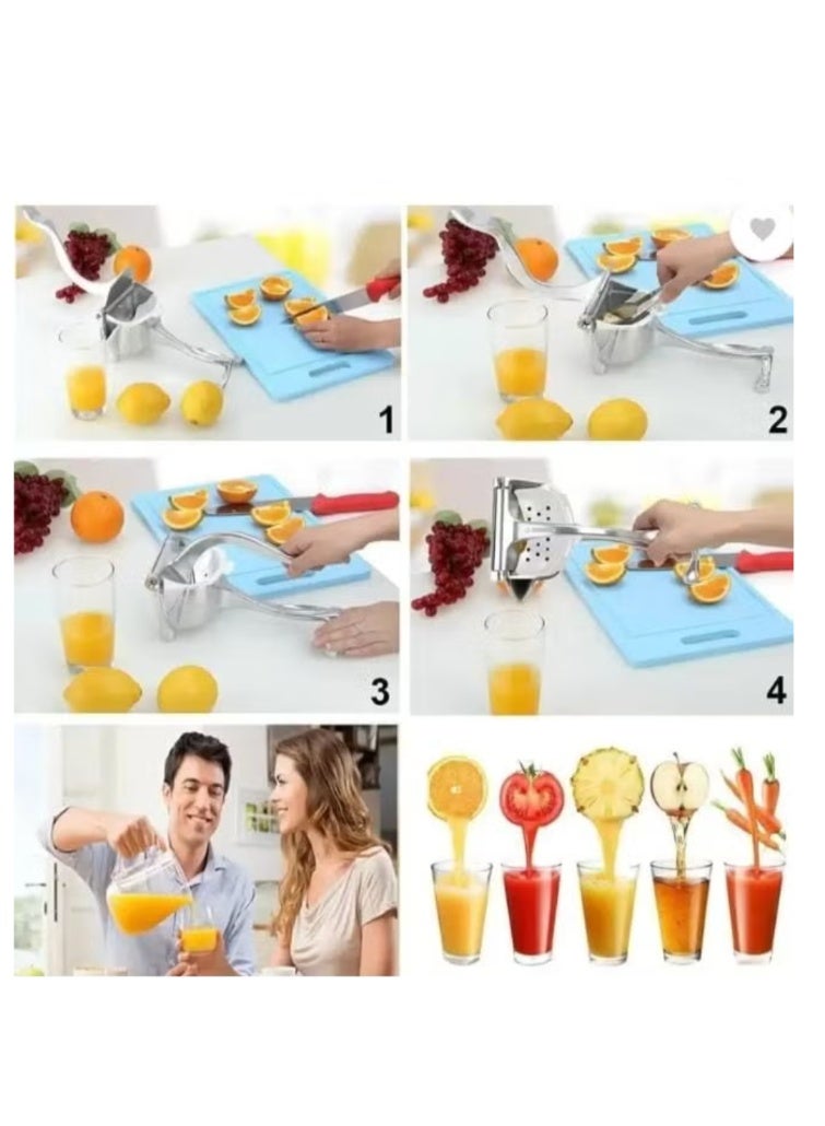 Manual Juicers Aluminum Hand juicer, Instant Vegetable & Fruit Mixer Orange, Watermelon, Lemon Squeezer Hand Press Juice Machine For Home  - Image 5