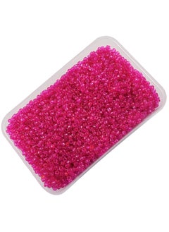 eshoppee eshoppee 8/0 200 gm Pink Color Glass Seed Beads for Art and Crafts jeweley Making Material DIY kit  - Image 1