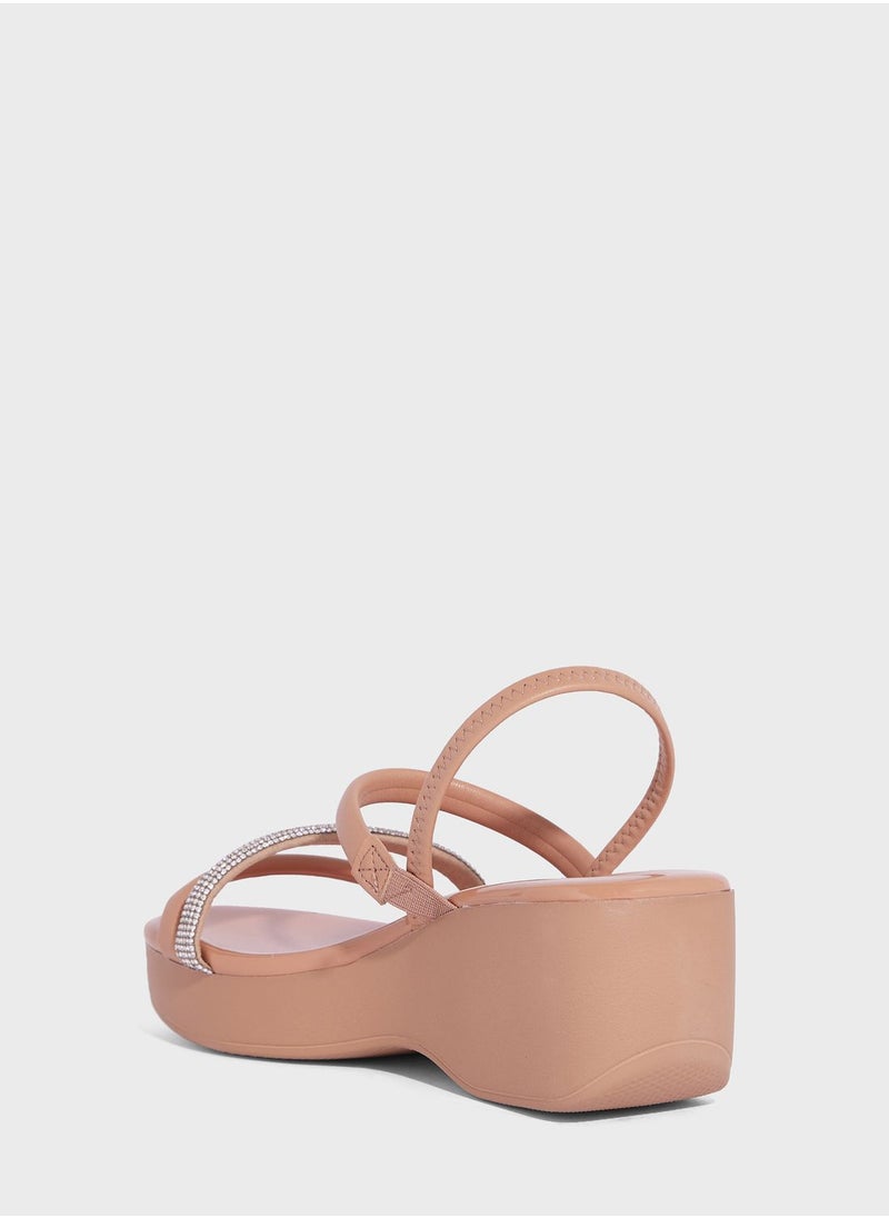 Beira Rio Blakely Multi Strap Wedge Sandals  - Image 3