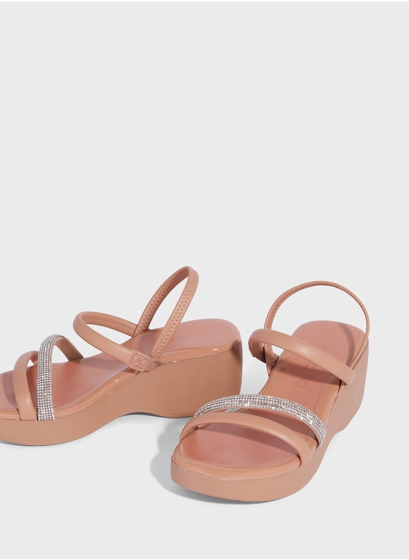 Beira Rio Blakely Multi Strap Wedge Sandals  - Image 4