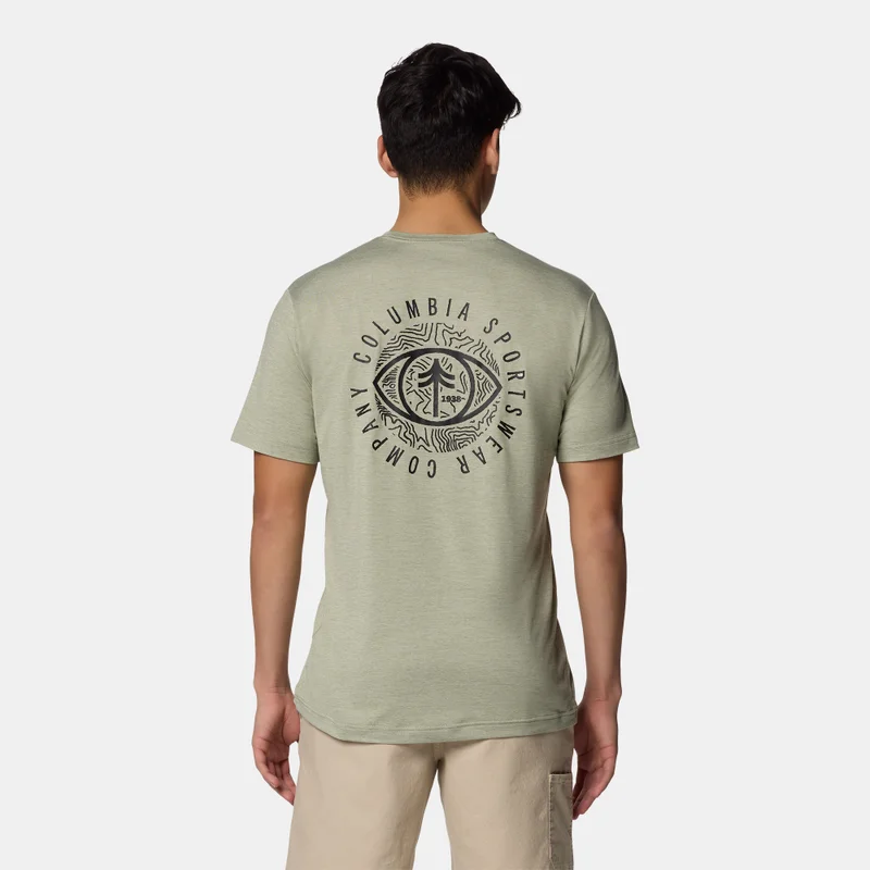 Columbia Green Men's Kwick Hike Graphic T-Shirt for Men | Best Price UAE