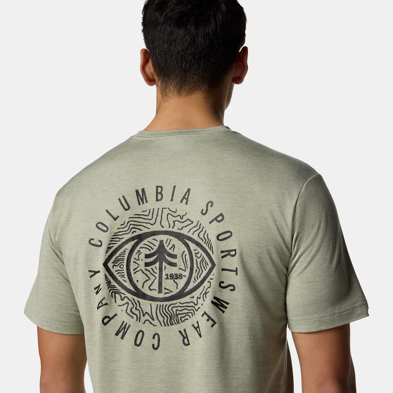 Columbia Green Men's Kwick Hike Graphic T-Shirt for Men | Best Price UAE