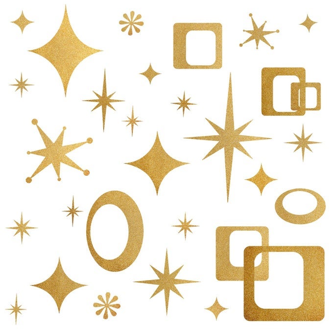 STAR WALL DECALS RETRO STAR WALL DECAL OVALS AND SQUARES WALLS DECALS GEOMETRIC WALLS STICKERS VINYL DECAL REMOVABLE PEEL AND STICK MURALS STICKERS FOR BEDROOM LIVING ROOM OFFICE DECOR
