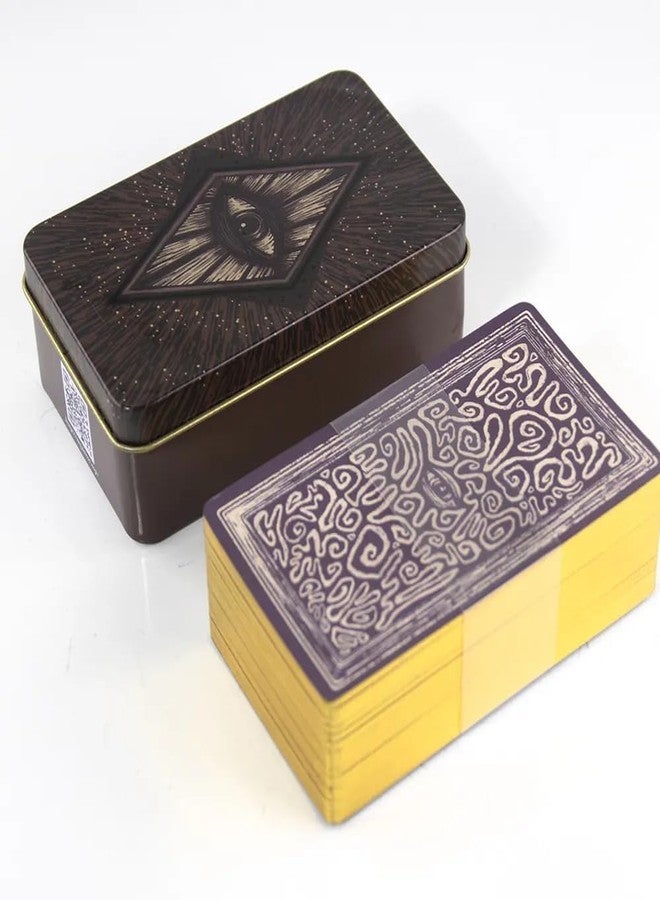 PRIMIL Little Light Visions Oracle Tarot Card Game in A Tin A 78-Card Deck with Guidebook Gilded Golden (Limited Edition) 400 GSM Gold Core Cardstock for Adults - Image 3