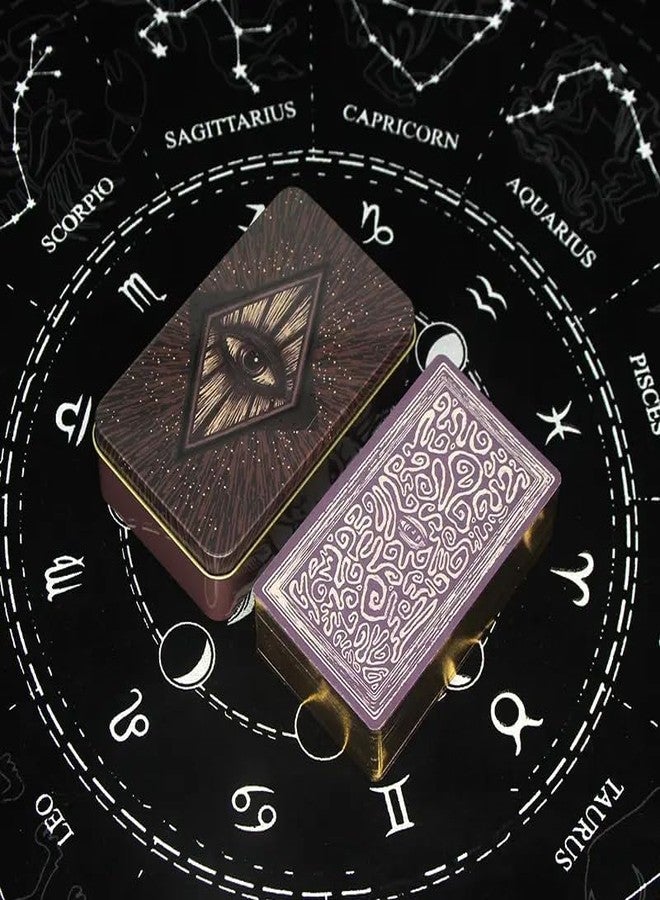 PRIMIL Little Light Visions Oracle Tarot Card Game in A Tin A 78-Card Deck with Guidebook Gilded Golden (Limited Edition) 400 GSM Gold Core Cardstock for Adults - Image 4