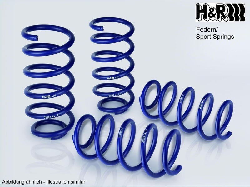 HR H&R Lowering Springs for Seat Leon, Toledo, Volkswagen Bora, Golf IV 2WD (1997) - 35mm Drop - Image 3