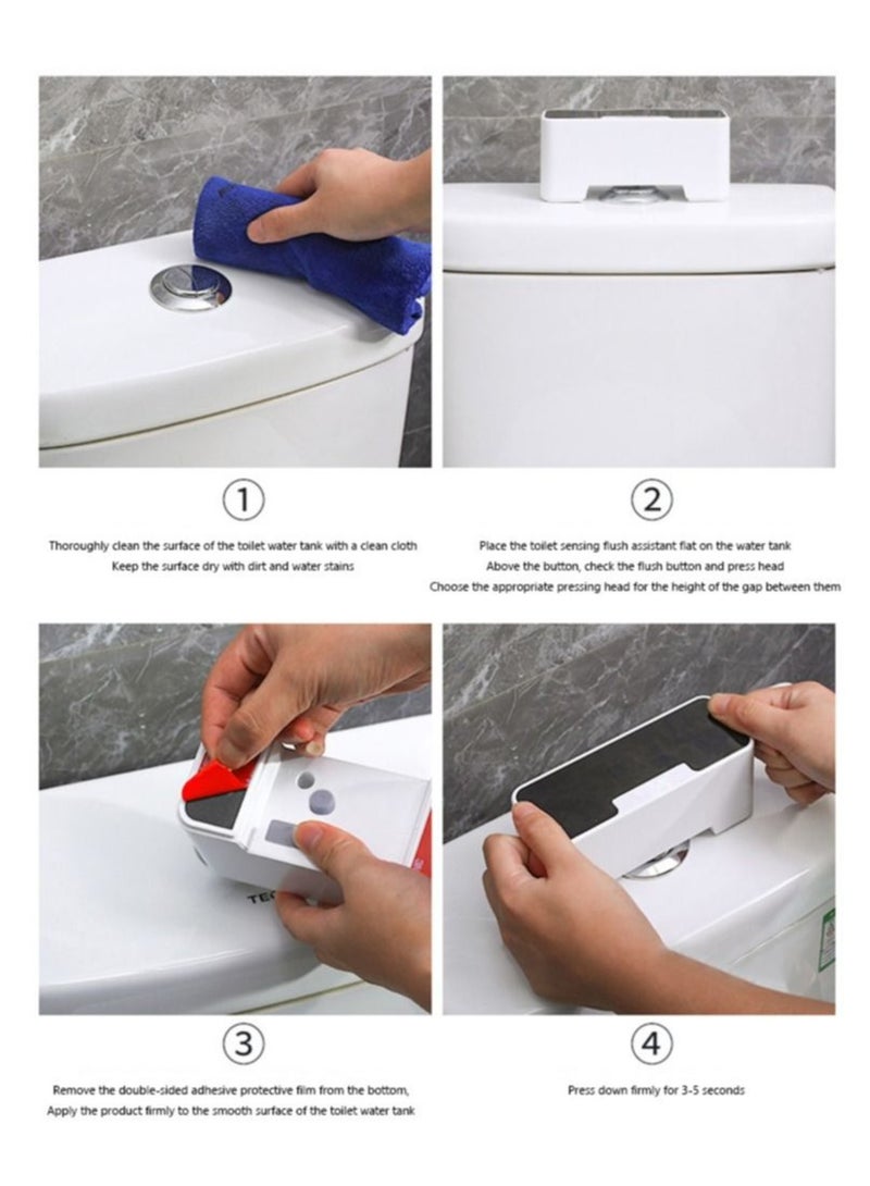Automatic Toilets Flush Sensor, Non-Contact Intelligent Flush Button, IPX5 Waterproof and Splash-Proof, Ideal for Home and Hotel Bathrooms  - Image 5