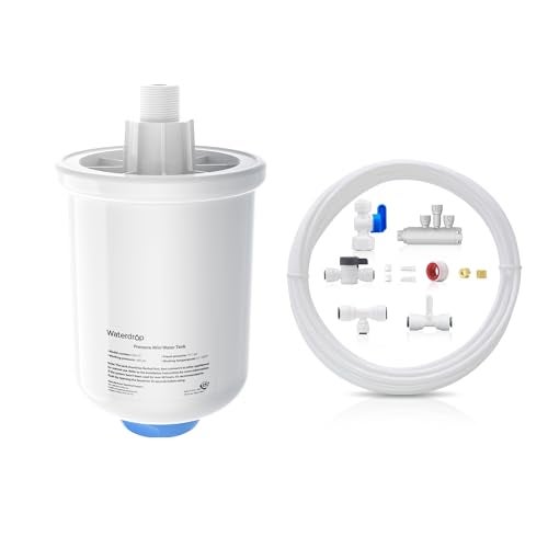 Waterdrop XT Small Water Pressure Tank RO Pressure Tank for Waterdrop XG3G5 Series RO System to Connect the Refrigerator or Ice Maker Fits Water Tubing BPAFree Builtin Diverter Valve - Image 1
