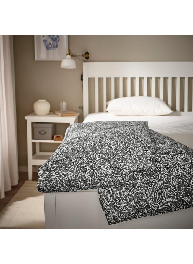 erorex Duvet, light warm, grey/white, 150x200 cm - Image 3