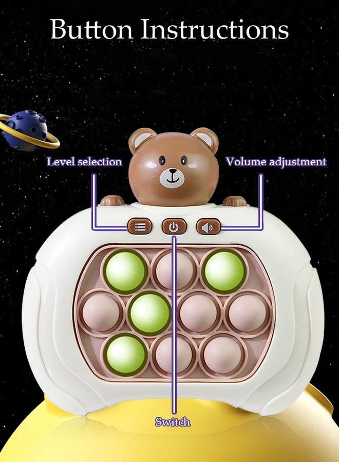 DUNISO ألعاب الأطفال ضرب الخلد، ألعاب تخفيف التوتر، لعبة الدفع السريعة، لعبة إلكترونية، أوضاع متعددة، ألعاب تفاعلية بين الوالدين والأطفال، هدايا عيد الميلاد والعطلات للأطفال - Image 2