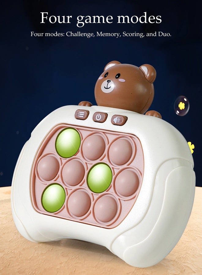 DUNISO ألعاب الأطفال ضرب الخلد، ألعاب تخفيف التوتر، لعبة الدفع السريعة، لعبة إلكترونية، أوضاع متعددة، ألعاب تفاعلية بين الوالدين والأطفال، هدايا عيد الميلاد والعطلات للأطفال - Image 5