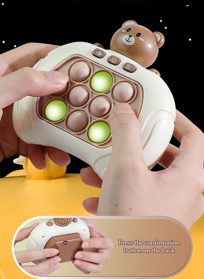 DUNISO ألعاب الأطفال ضرب الخلد، ألعاب تخفيف التوتر، لعبة الدفع السريعة، لعبة إلكترونية، أوضاع متعددة، ألعاب تفاعلية بين الوالدين والأطفال، هدايا عيد الميلاد والعطلات للأطفال - Image 4