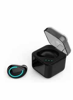 Single Bluetooth Earbud Mini Invisible Wireless Hidden Headphone for Work Music Relax Painless Android Blue Tooth in-Ear Noise Cancelling HD Sound Quality Fast Pairing IPX7 Waterproof