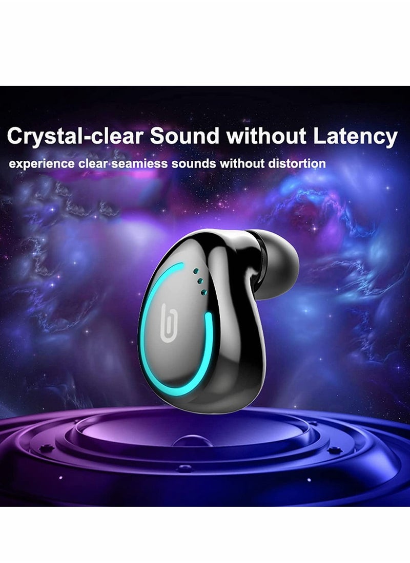 Y&D - Single Bluetooth Earbud Mini Invisible Wireless Hidden Headphone for Work Music Relax Painless Android Blue Tooth in-Ear Noise Cancelling HD Sound Quality Fast Pairing IPX7 Waterproof - Image 1