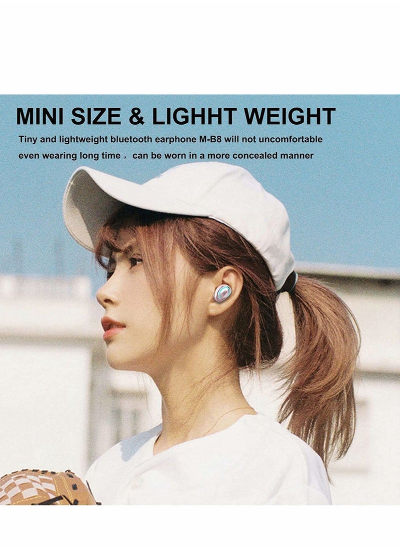 Y&D - Single Bluetooth Earbud Mini Invisible Wireless Hidden Headphone for Work Music Relax Painless Android Blue Tooth in-Ear Noise Cancelling HD Sound Quality Fast Pairing IPX7 Waterproof - Image 1