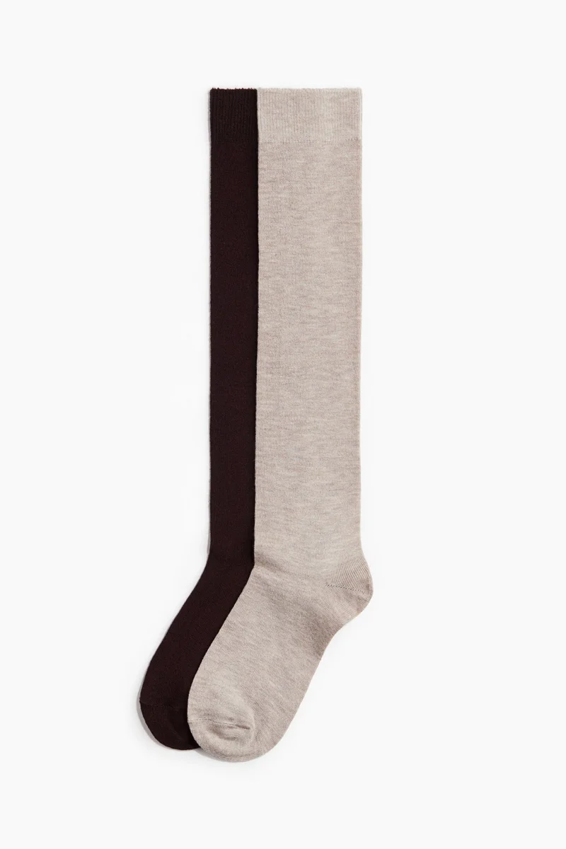 H&M 2-pack knee socks