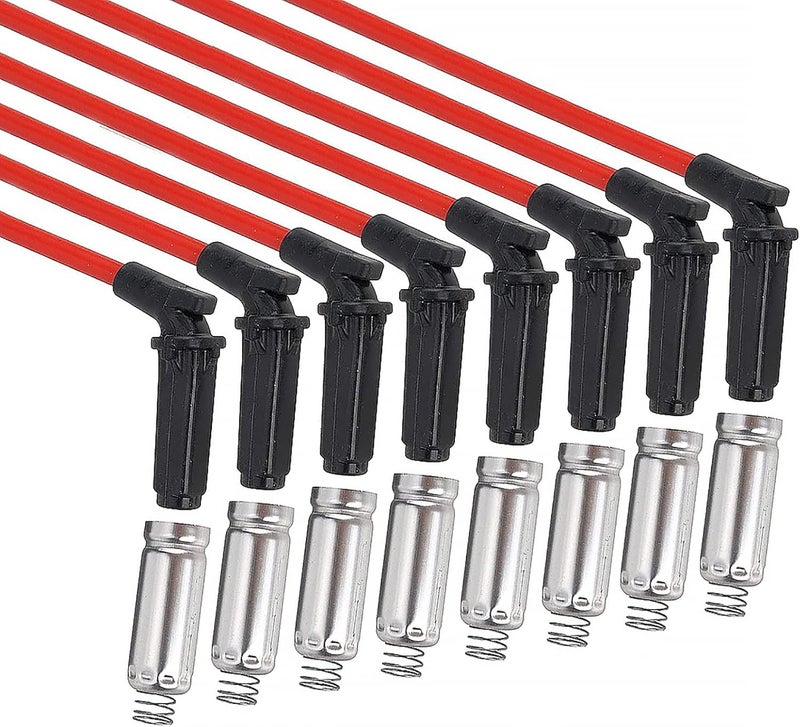 KAKO 10.2MM Spark Plug Ignition Wire Set for 2000-2009 Chevy GMC Saab Isuzu V8 by KAKO - Image 2