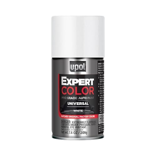 U-POL Expert Color Universal, Automotive Spray Paint, Professional Grade, Long-Lasting, Easy-To-Use, White - Image 1