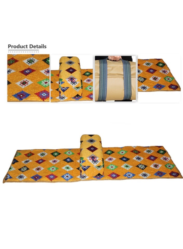 SMART HOME Luxury floor seating for two people - 150x55 cm - elegant and comfortable design - rug with backrest made of soft and comfortable fabric - Image 2