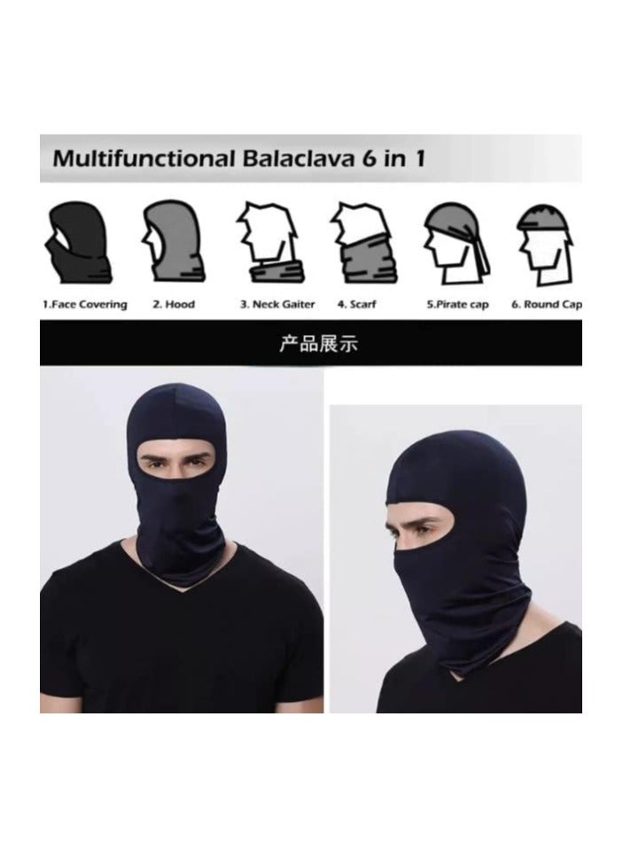 Generic 2PCS Breathable Full Face Mask for Skiing, Motorcycle, Running, and UV Protection – Lightweight & Durable  - Image 3