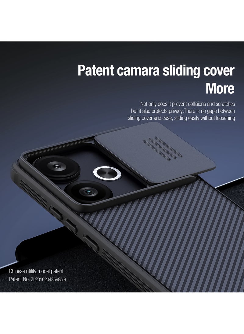 Nillkin For Xiaomi Poco F6 Case TPU Shockproof Airbag Bumper Cover, 360 Degree Protection Camera Lens Slide Back Cover, Anti-Fingerprint Lightweight Casing - Image 2