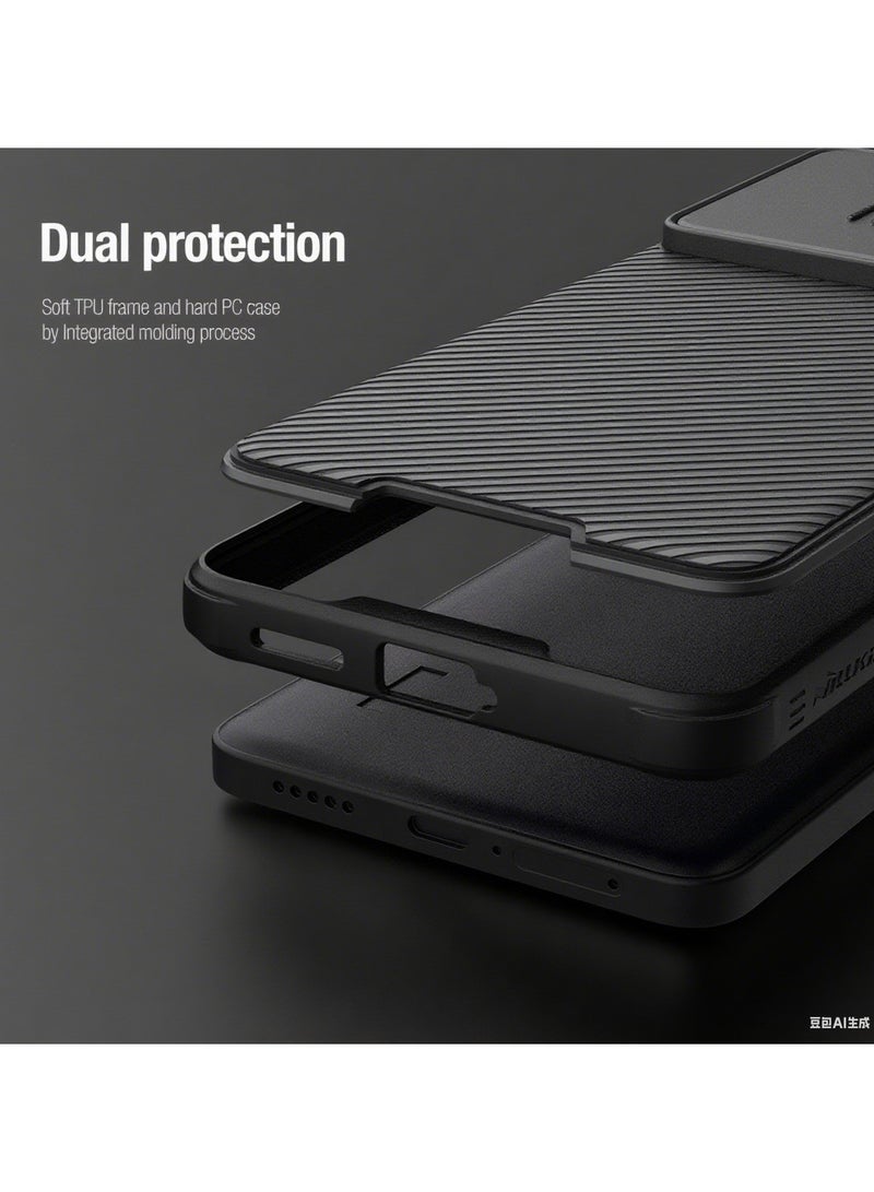 Nillkin For Xiaomi Poco F6 Case TPU Shockproof Airbag Bumper Cover, 360 Degree Protection Camera Lens Slide Back Cover, Anti-Fingerprint Lightweight Casing - Image 5