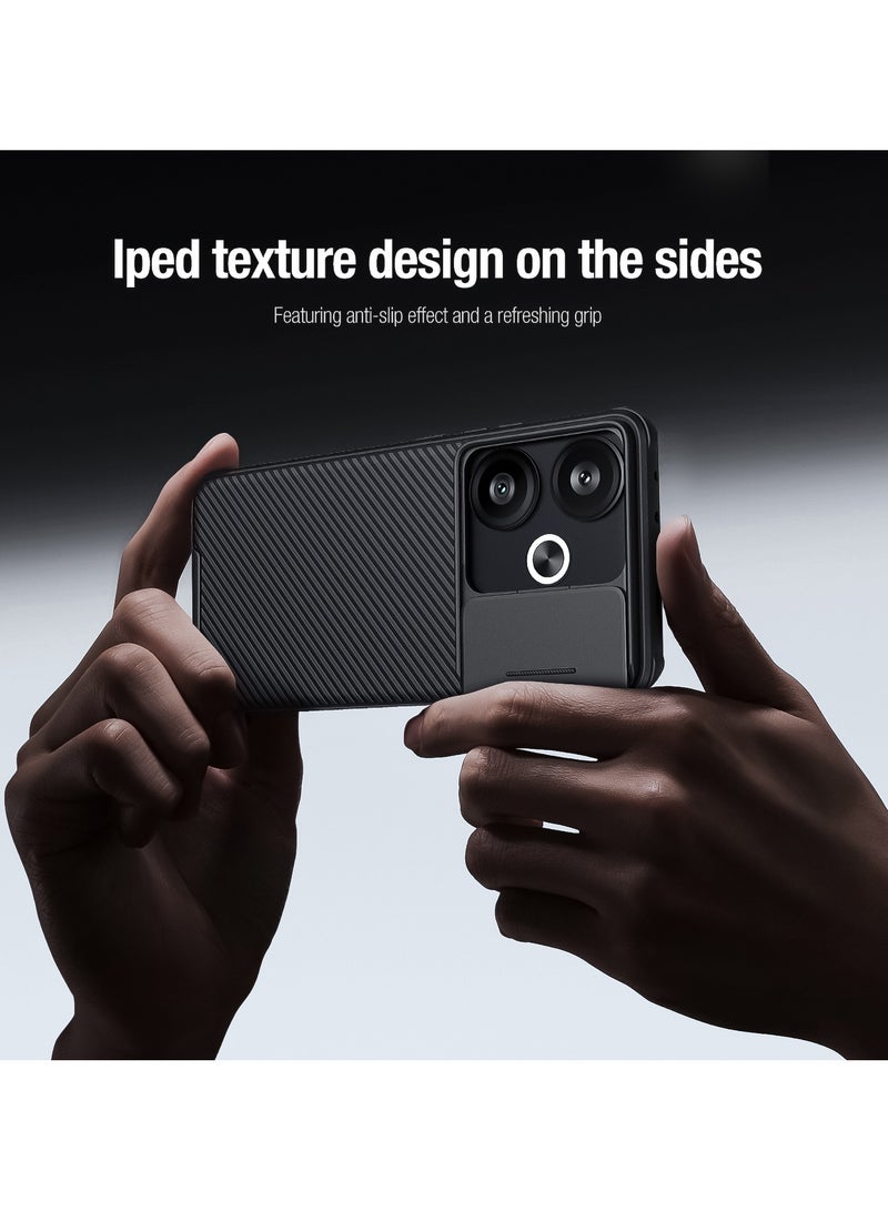 Nillkin For Xiaomi Poco F6 Case TPU Shockproof Airbag Bumper Cover, 360 Degree Protection Camera Lens Slide Back Cover, Anti-Fingerprint Lightweight Casing - Image 3