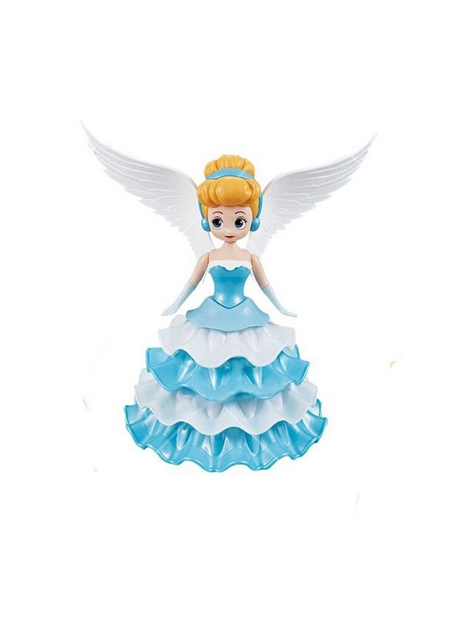 VGRASSP Dancing Angel Ice Princess Toy Doll with Wings Interactive Revolving Cute Doll Colorful LED Lights and Music for Girls (Color and Design as per Stock) - Image 3