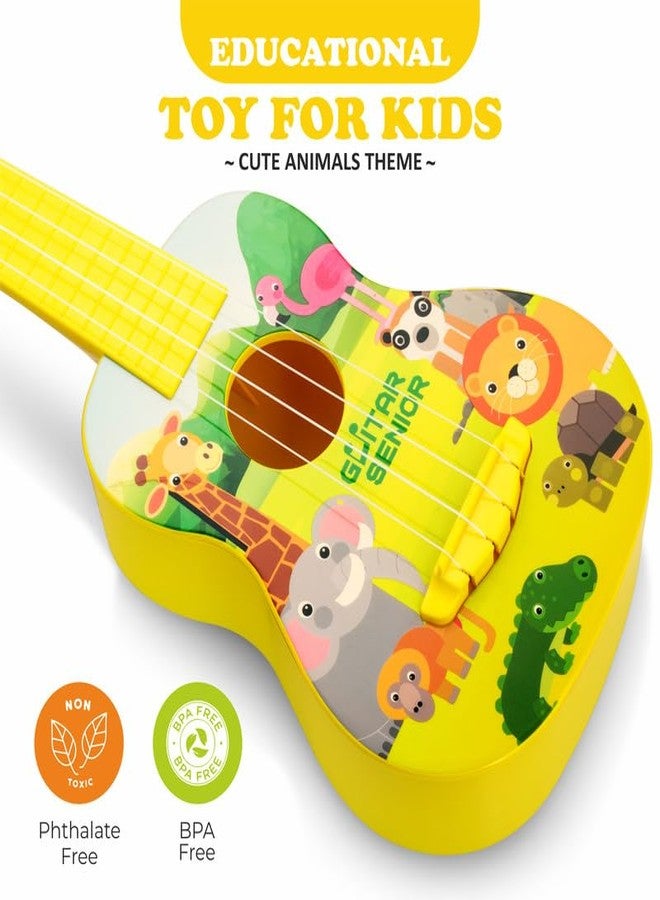Sunny Jungle Safari Adventures Musical Guitar for Kids – with Metal Keys & Learning Notes | Fun & Educational Toy for Toddlers (12 Months+)|Yellow - Image 4