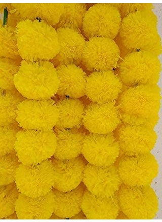 ESPLANADE Artificial Marigold Flower Garlands for Home D�cor - Pack of 5 Strings - Lemon Colour - 4 to 4.5 Feet Length - pzsku/Z6E97C02EB5035B1C0251Z/45/1743747843/1235a42a-7e0b-4811-9dbc-11c234297907