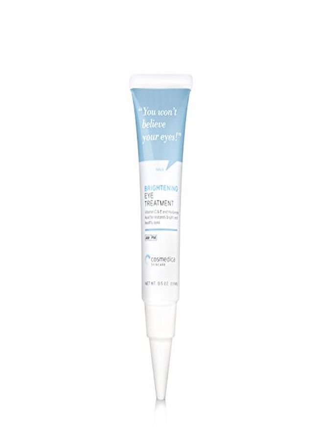 Cosmedica Skincare New Brightening Eye Gel With Hyaluronic Acid, Vitamin C & E, Peptides For Dark Circles Puffiness, Wrinkles, Fine Lines, Crows Feet, Dark Spots For A More Radiant Appearance 0.5 Fl Oz (15 Ml)  - Image 4