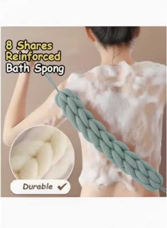Dollar A sponge bathing exfoliator for adults and children to gently exfoliate and soften the skin, removing dead skin cells - Mint - Image 1