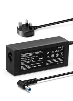 Ntech 45W/65W  HP Blue Pin 19.5V 2.31A Laptop Power Adapter (4.5mm x 3mm Black)  - Image 1