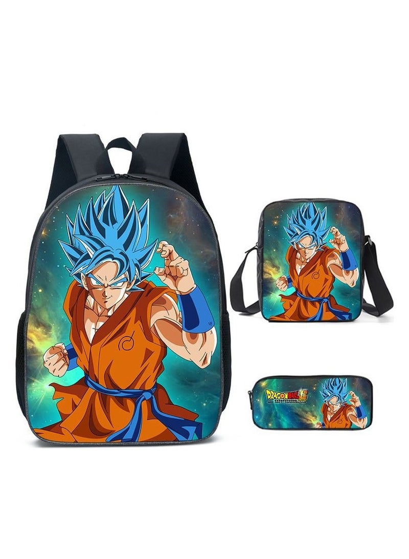 Dragon Ball Children's Three-piece Backpack  40*15*30cm