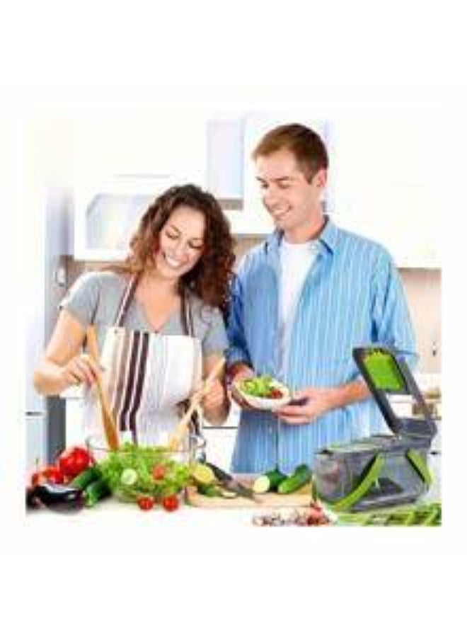 أداة تقطيع وفرم وتقطيع شرائح ومكعبات الخضروات متعددة الوظائف - 16 في 1 - Image 3