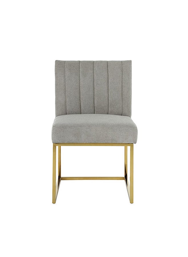 Luxury Collection Brooklyn Dining Chair, Grey & Gold 