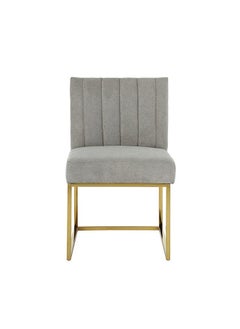 Luxury Collection Brooklyn Dining Chair, Grey & Gold - pzsku/Z6E97F70AEFF04A1A888BZ/45/_/1647518210/4ddb5b85-ae8a-44e0-a967-3f9757fe9b66