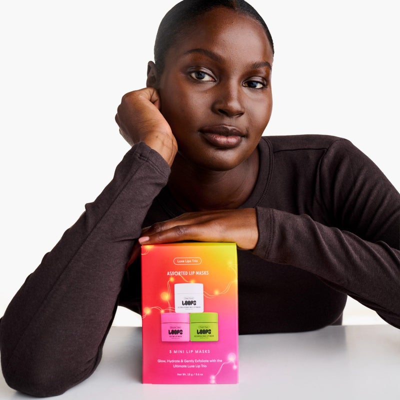 LOOPS Luxe Lips Trio Ultra Hydrating Lip Masks - Exfoliate, and Restore Hydration Below the Surface - Lip Balm, Stocking Stuffer - Image 5